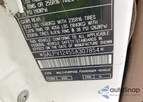 1995 Land Rover Range Rover 4.0 Se Long Wheelbase из США, поврежденный, VIN SALPV1245SA307854